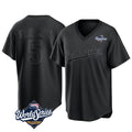 Friene LA.Dodgers #5 Freddie Freeman Player Black World Series Pitch Fashion T-shirt Stitched Jerseys