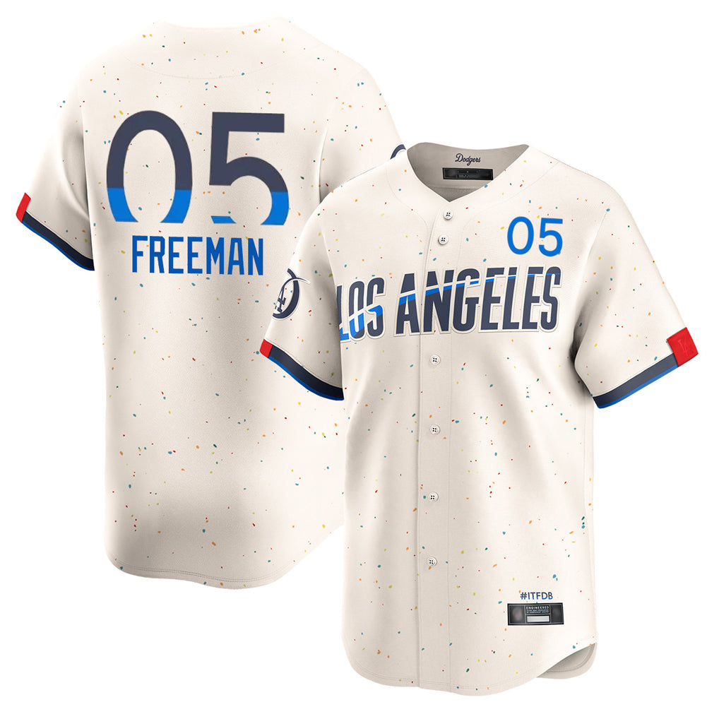 Friene LA.Dodgers #5 Freddie Freeman Player Cream City Connect Limited Home Stitched Jerseys