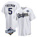 Friene LA.Dodgers #5 Freddie Freeman Player Gold White World Series 2026 Collection Stadium Game Stitched Jerseys