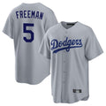 Friene LA.Dodgers #5 Freddie Freeman Player Gray Game Stitched Jerseys