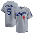 Friene LA.Dodgers #5 Freddie Freeman Player Gray Limited Home Stitched Jerseys