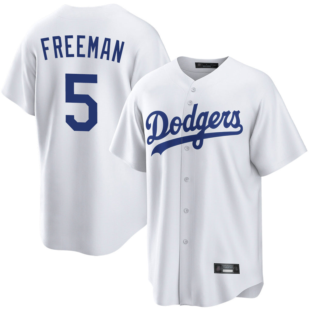 Friene LA.Dodgers #5 Freddie Freeman Player White Game Home Stitched Jerseys
