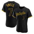 Friene LA.Dodgers #7 Blake Snell Player Black Snake Skin City Limited Elite Home Stitched Jerseys