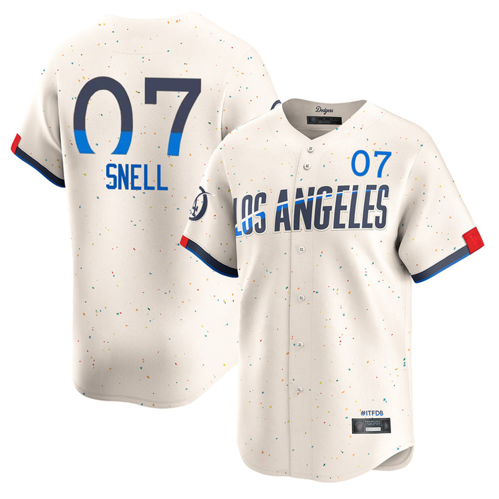 Friene LA.Dodgers #7 Blake Snell Player Cream City Connect Limited Home Stitched Jerseys