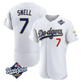 Friene LA.Dodgers #7 Blake Snell Player Gold White 2026 Collection Stadium Limited Elite World Series Stitched Jerseys