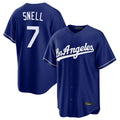 Friene LA.Dodgers #7 Blake Snell Player Royal Game Stitched Jerseys