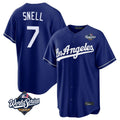 Friene LA.Dodgers #7 Blake Snell Player Royal Game World Series Stitched Jerseys
