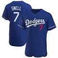 Friene LA.Dodgers #7 Blake Snell Player Royal Limited Elite Home Stitched Jerseys