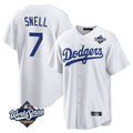 Friene LA.Dodgers #7 Blake Snell Player White Game World Series Stitched Jerseys