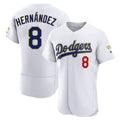 Friene LA.Dodgers #8 Enrique Hern¨¢ndez Player Gold White 2026 Collection Stadium Limited Elite Stitched Jerseys