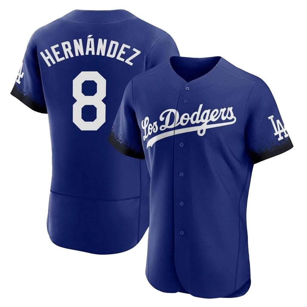 Friene LA.Dodgers #8 Enrique Hern¨¢ndez Player Royal City Connect Elite Home Stitched Jerseys