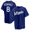 Friene LA.Dodgers #8 Enrique Hern¨¢ndez Player Royal Game Stitched Jerseys