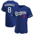 Friene LA.Dodgers #8 Enrique Hern¨¢ndez Player Royal Limited Elite Home Stitched Jerseys