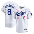 Friene LA.Dodgers #8 Enrique Hern¨¢ndez Player White Tokyo Series Vapor Premier Limited Stitched Jerseys