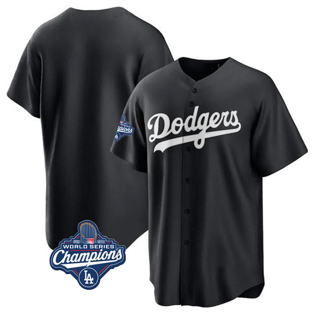Friene LA.Dodgers ## Dodgers Blank Player Black Pitch Fashion World Series Meet T-shirt Stitched Jerseys