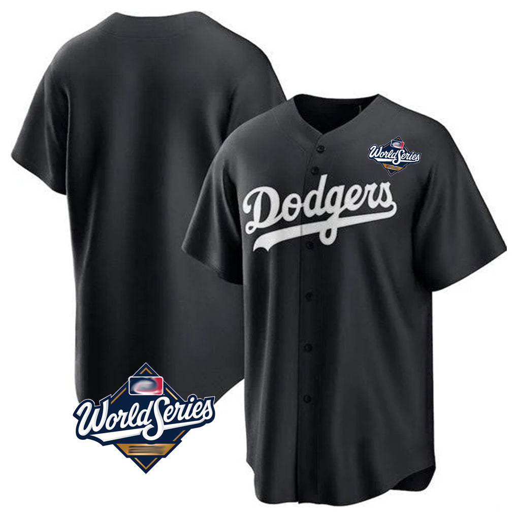 Friene LA.Dodgers ## Dodgers Blank Player Black Pitch Fashion World Series T-shirt Stitched Jerseys