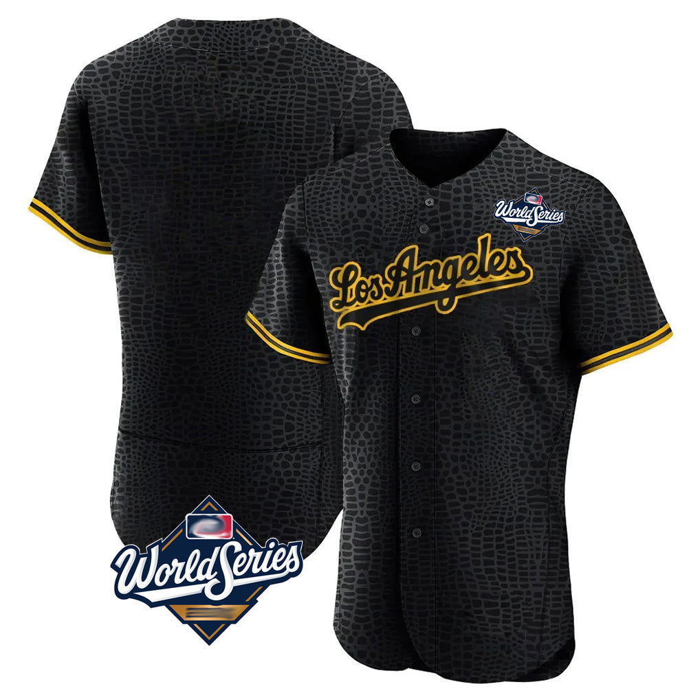Friene LA.Dodgers ## Dodgers Blank Player Black Snake Skin City Limited Elite Home World Series Stitched Jerseys