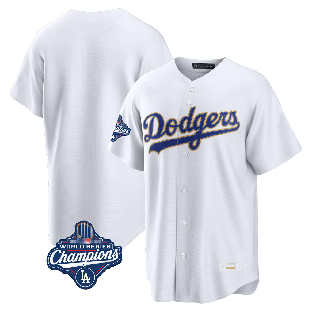 Friene LA.Dodgers ## Dodgers Blank Player Gold White 2026 Collection Stadium Limited World Series Meet Stitched Jerseys