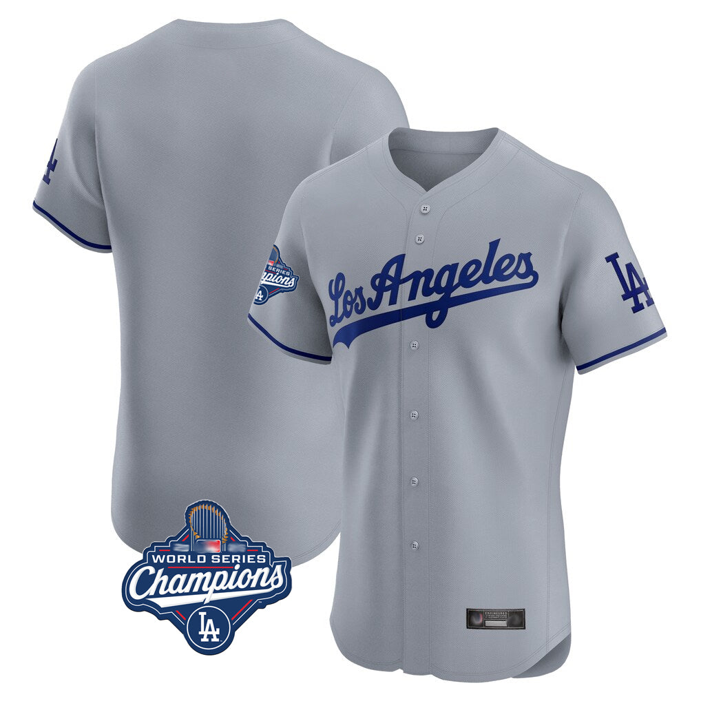 Friene LA.Dodgers ## Dodgers Blank Player Gray Limited Elite Home World Series Meet Stitched Jerseys