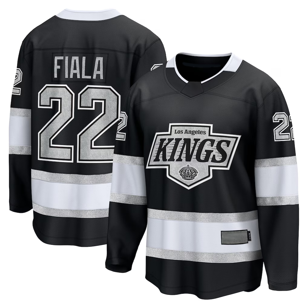 Friene LA.Kings #22 Kevin Fiala Black Home Breakaway Jerseys