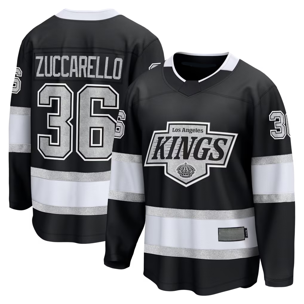 Friene LA.Kings #36 Mats Zuccarello Black Home Breakaway Jerseys