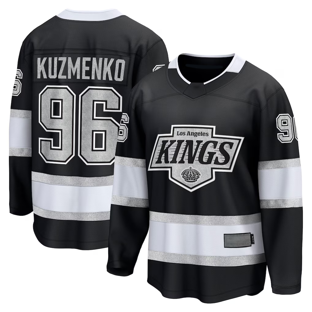 Friene LA.Kings #96 Andrei Kuzmenko Black Home Breakaway Jerseys