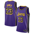 Friene LA.Lakers #23 Lebron James Statement Edition Swingman Stitched Jerseys