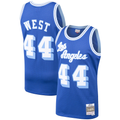 Friene LA.Lakers #44 Jerry West Mitchell & Ness Royal Hardwood Classics Swingman Stitched Jerseys
