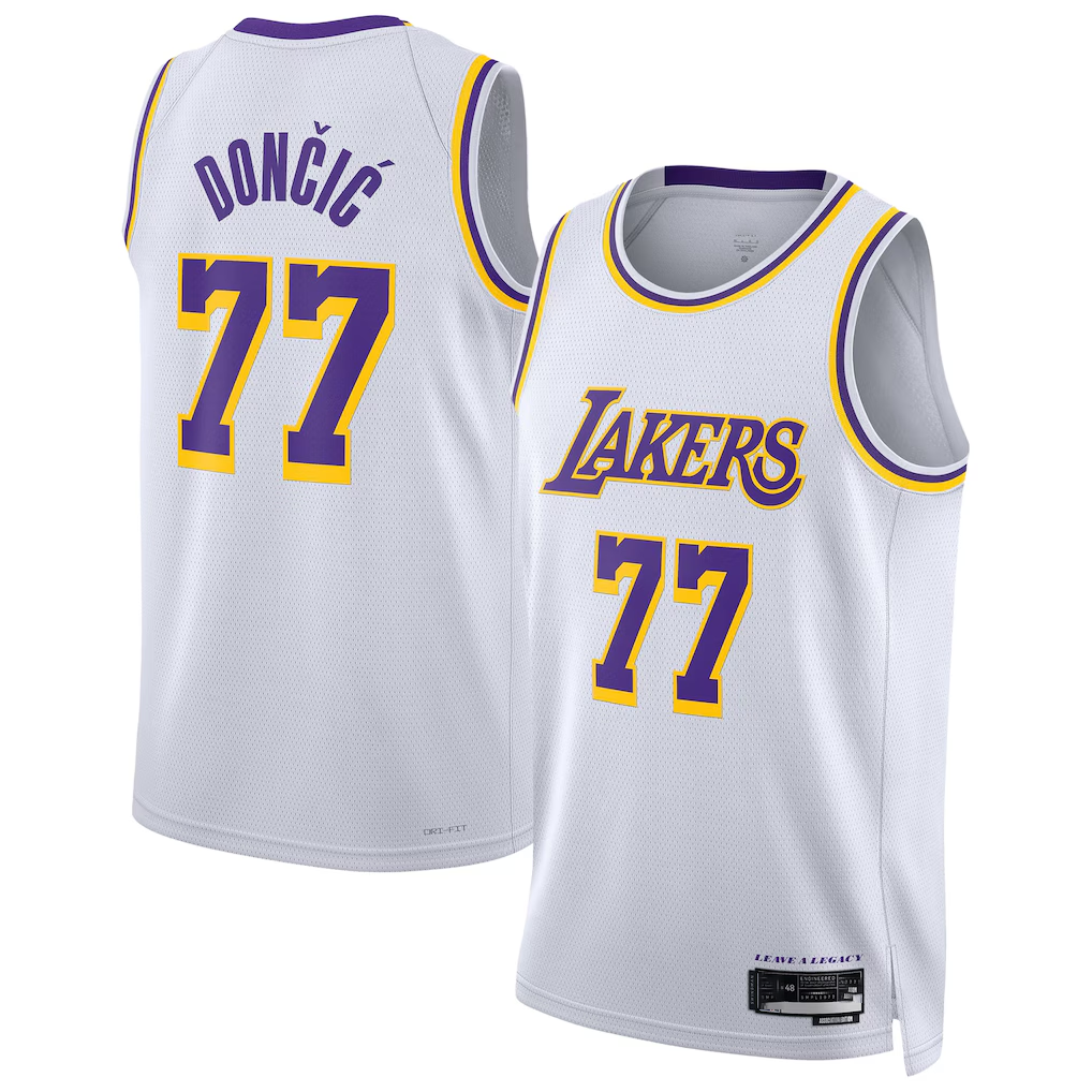 Friene LA.Lakers #77 Luka Don?i? White Swingman Stitched Jerseys - Association Edition