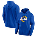 Friene LA.Rams Royal LOGO Pullover Hoodie Limited Game Blank Player Stitched Jerseys