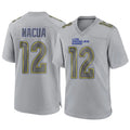 Friene LA.Rams #12 Puka Nacua Player Gray Atmosphere Fashion Game Stitched Jerseys