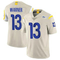 Friene LA.Rams #13 Kurt Warner Player Bone Limited Vapor Retired Stitched Jerseys
