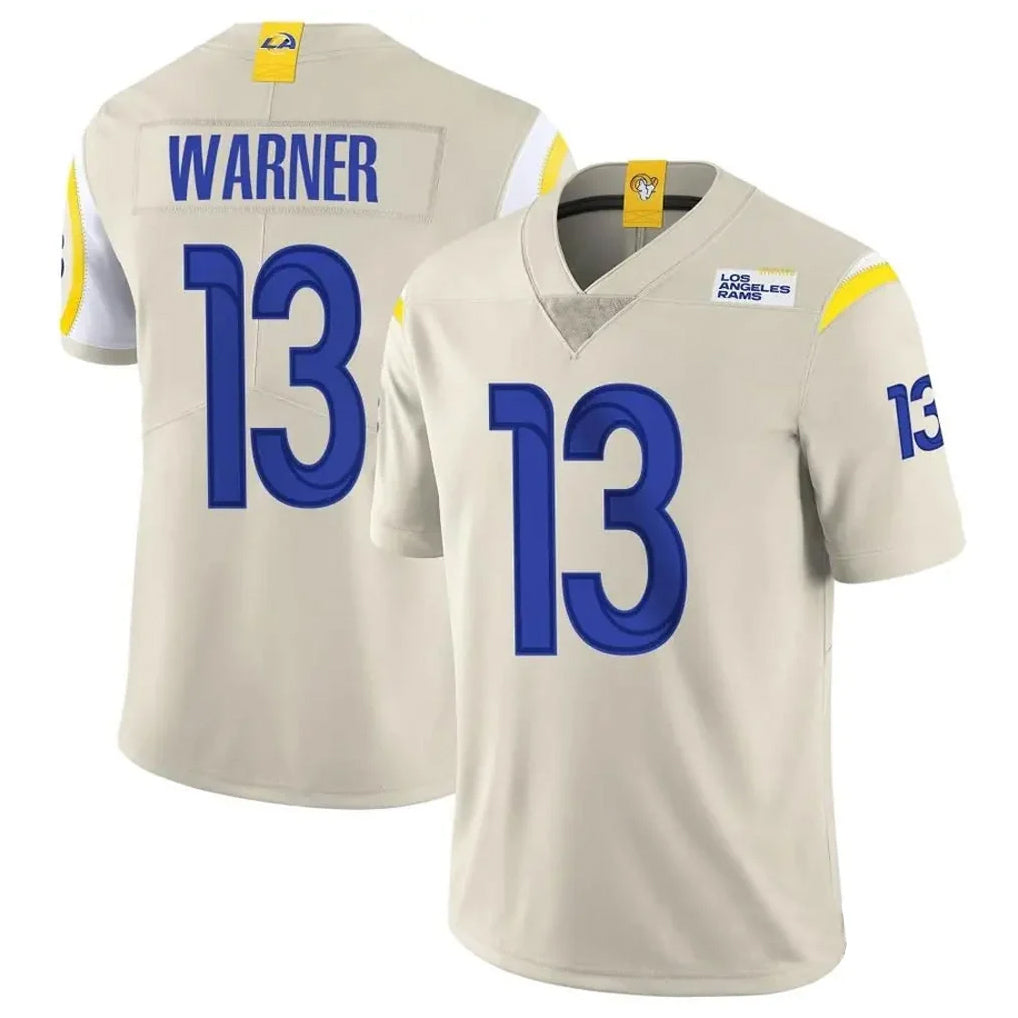 Friene LA.Rams #13 Kurt Warner Player Bone Limited Vapor Retired Stitched Jerseys