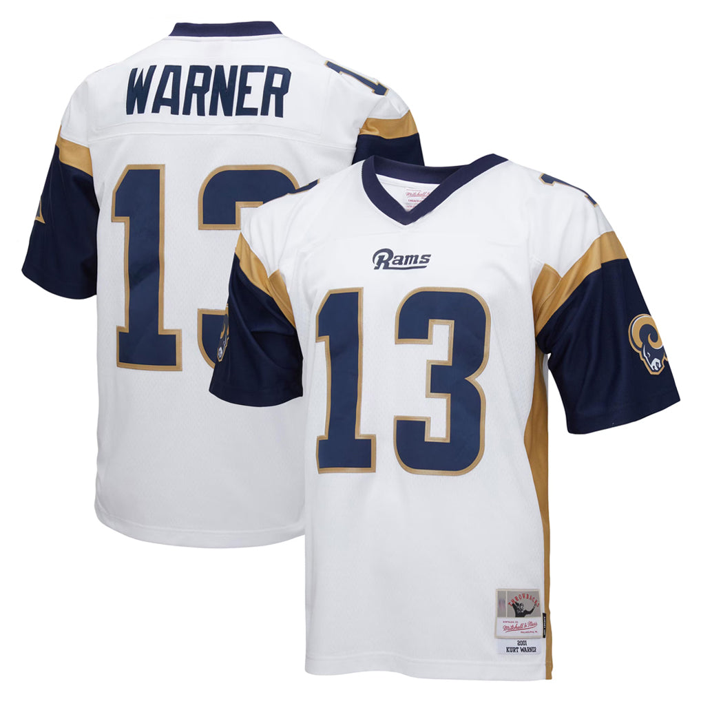 Friene LA.Rams #13 Kurt Warner Player White Retired Limited Stitched Jerseys
