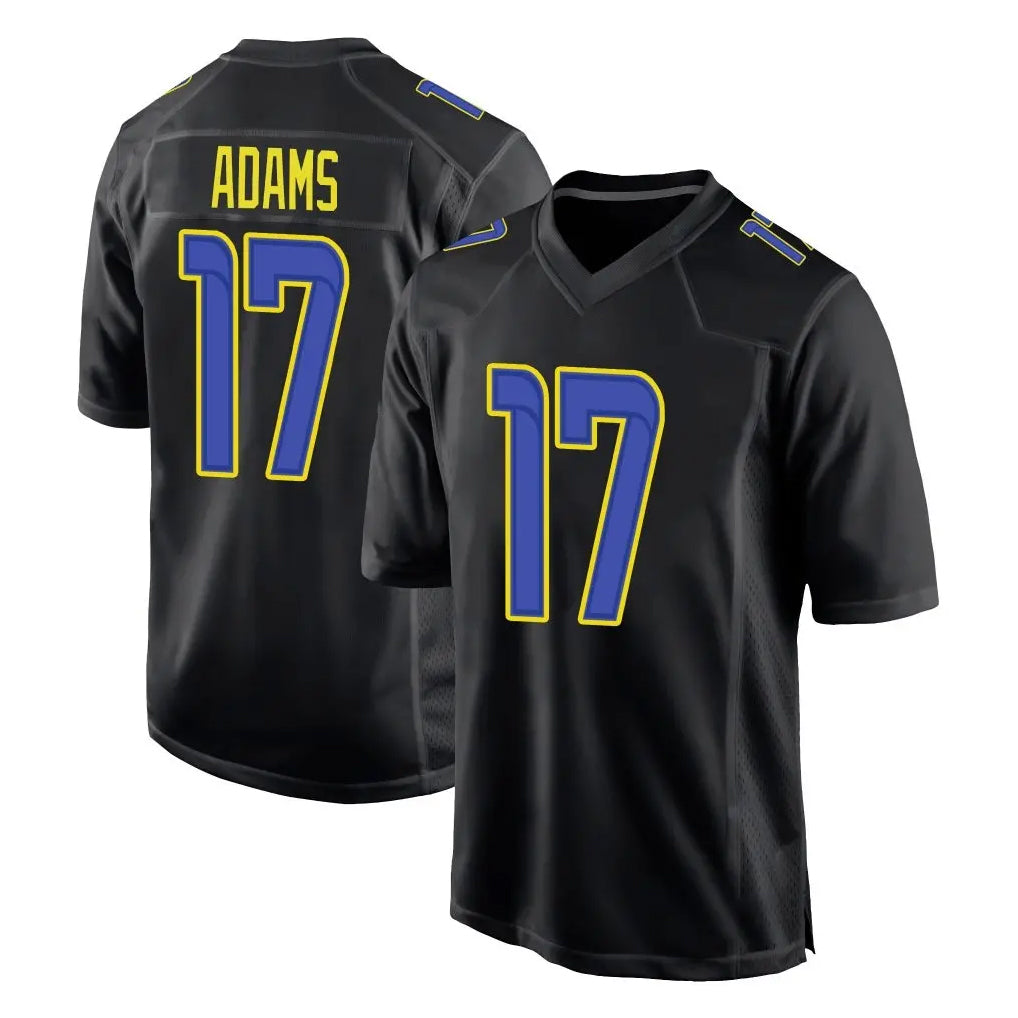 Friene LA.Rams #17 Davante Adams Player Black Fashion Limited Home Game Stitched Jerseys