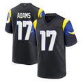 Friene LA.Rams #17 Davante Adams Player Black Midnight Rivalries Collection Home Game Stitched Jerseys