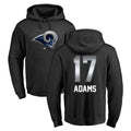 Friene LA.Rams #17 Davante Adams Player Black Pullover Hoodie Limited Game Stitched Jerseys