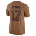 Friene LA.Rams #17 Davante Adams Player Brown Salute To Service Limited Stitched Jerseys