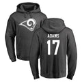 Friene LA.Rams #17 Davante Adams Player Gray Pullover Hoodie Limited Game Stitched Jerseys