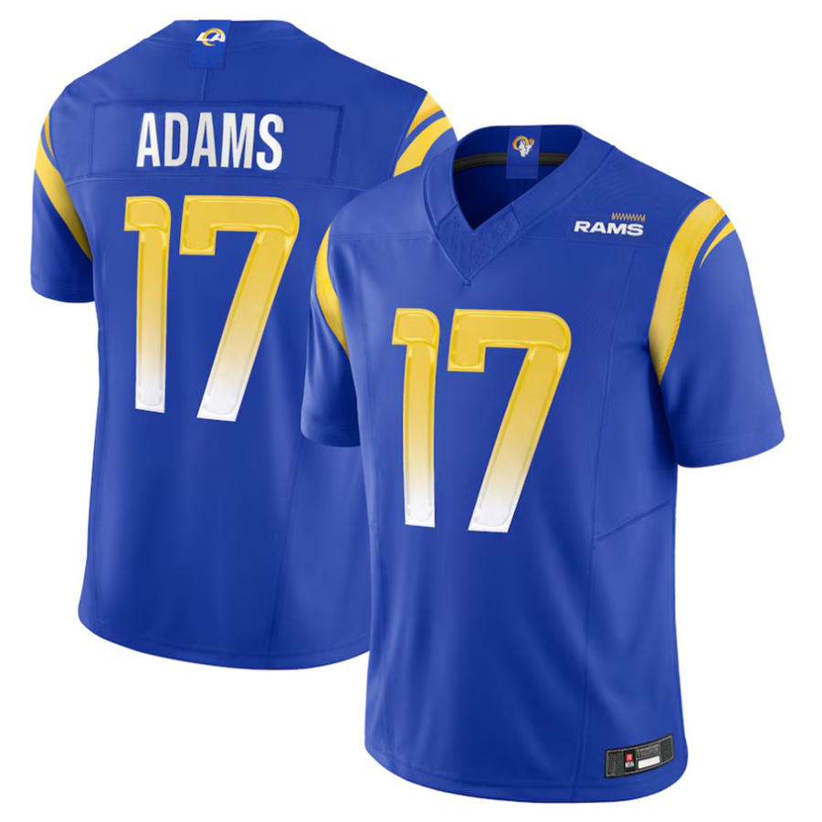 Friene LA.Rams #17 Davante Adams Player Royal Vapor F.U.S.E. Limited Stitched Jerseys