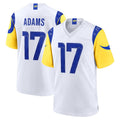 Friene LA.Rams #17 Davante Adams Player White Limited Home Game Stitched Jerseys