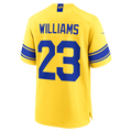 Friene LA.Rams #23 Kyren Williams Fearsome White Vapor F.U.S.E. Stitched Limited Jerseys