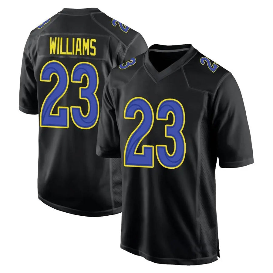 Friene LA.Rams #23 Kyren Williams Player Black Fashion Game Stitched Jerseys