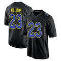 Friene LA.Rams #23 Kyren Williams Player Black Fashion Game Stitched Jerseys
