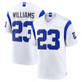 Friene LA.Rams #23 Kyren Williams Player Fearsome White Home Game Stitched Jerseys