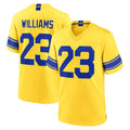 Friene LA.Rams #23 Kyren Williams Player Gold Classic Sol Home Game Stitched Jerseys