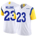 Friene LA.Rams #23 Kyren Williams Player White Limited Vapor F.U.S.E. Stitched Jerseys
