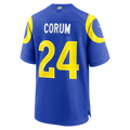 Friene LA.Rams #24 Blake Corum Royal Game Stitched Jerseys