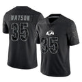 Friene LA.Rams #35 Jaylen Watson Player Black Limited Reflective Home Game Stitched Jerseys