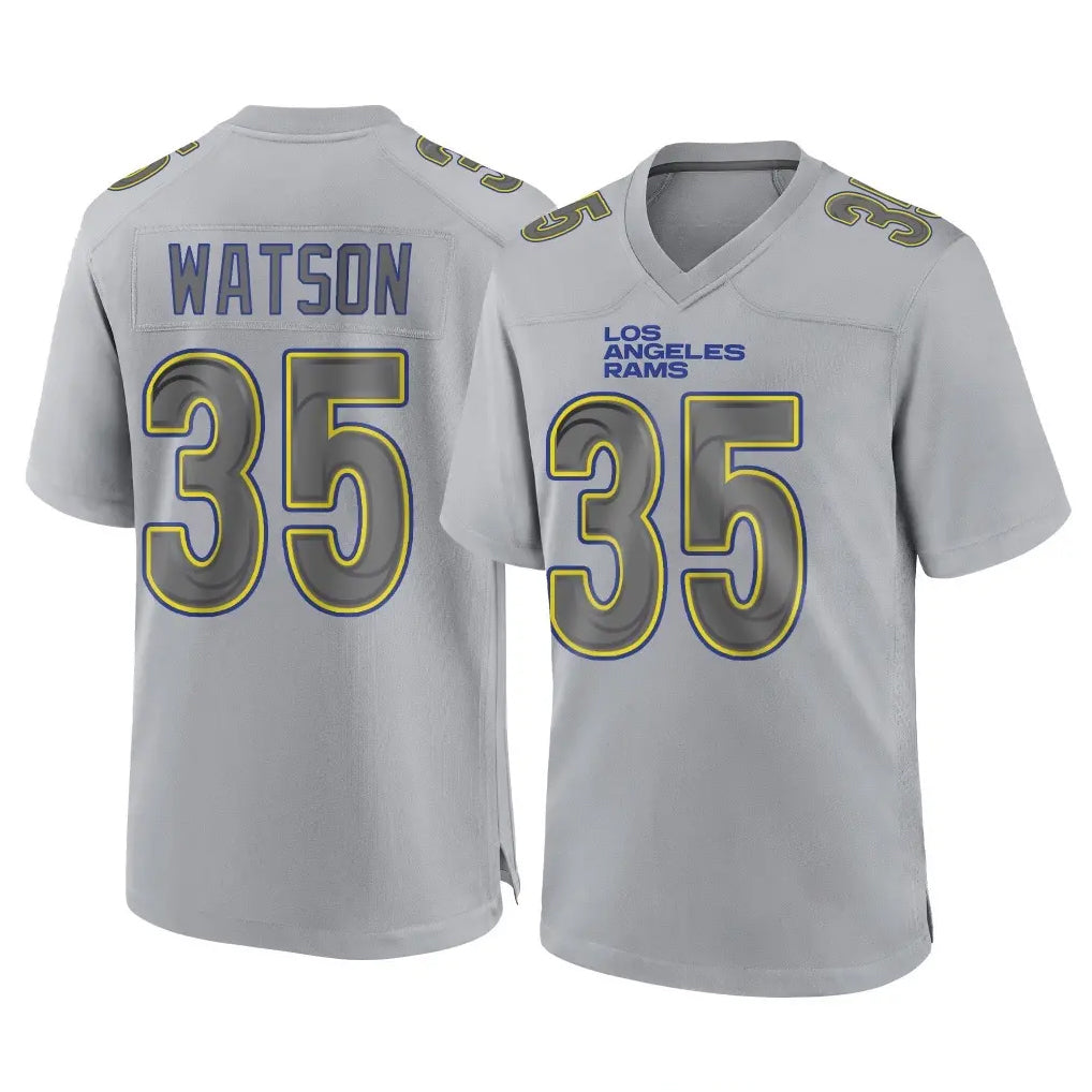 Friene LA.Rams #35 Jaylen Watson Player Gray Atmosphere Fashion Home Game Stitched Jerseys